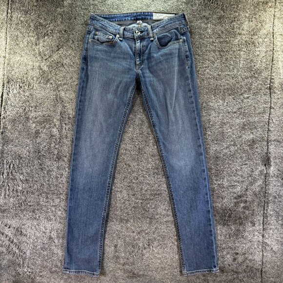 Rag & Bone Dre Low Rise Slim Boyfriend Jeans Sz 25 Edgecliff - Picture 2 of 12